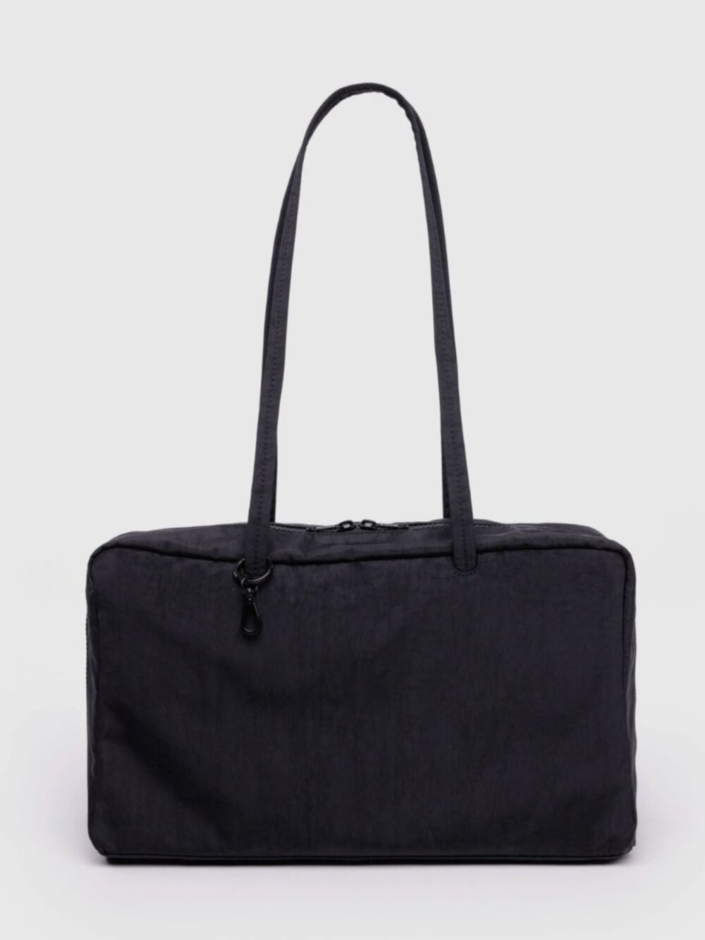 NWT BAGGU Medium Nylon Bowler Bag Black - Picture 6 of 6